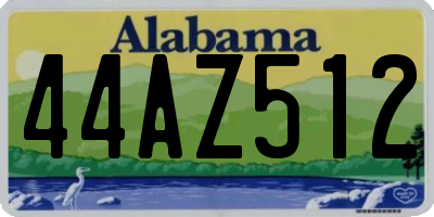 AL license plate 44AZ512