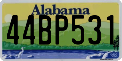 AL license plate 44BP531