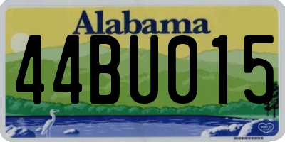 AL license plate 44BU015