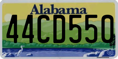 AL license plate 44CD550