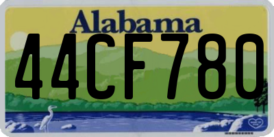 AL license plate 44CF780
