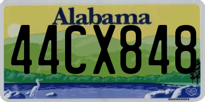 AL license plate 44CX848