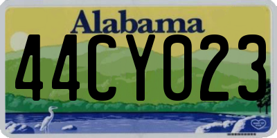 AL license plate 44CY023