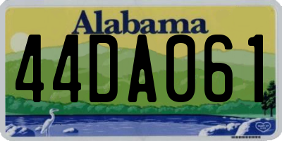 AL license plate 44DA061