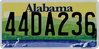 AL license plate 44DA236