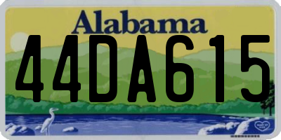 AL license plate 44DA615