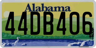 AL license plate 44DB406