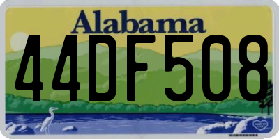 AL license plate 44DF508