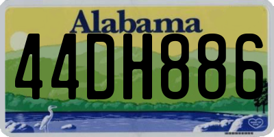 AL license plate 44DH886