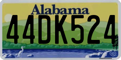 AL license plate 44DK524