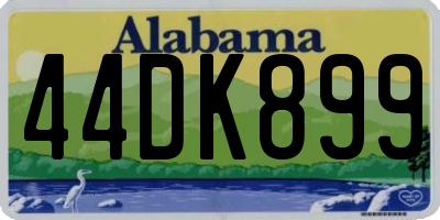 AL license plate 44DK899