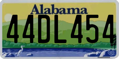 AL license plate 44DL454