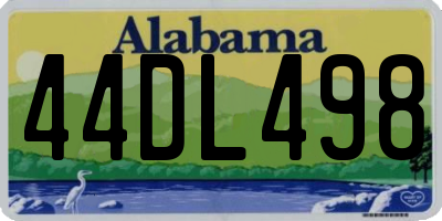 AL license plate 44DL498