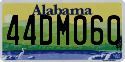 AL license plate 44DM060
