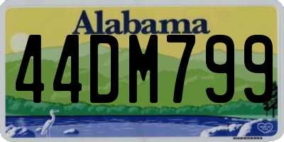 AL license plate 44DM799