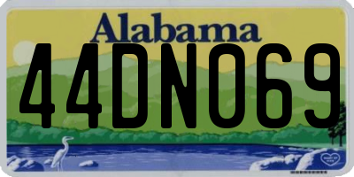 AL license plate 44DN069