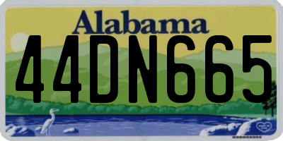 AL license plate 44DN665