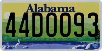 AL license plate 44DO093