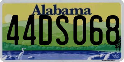 AL license plate 44DS068