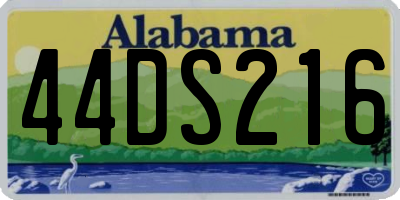 AL license plate 44DS216