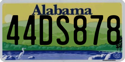 AL license plate 44DS878