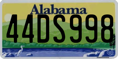 AL license plate 44DS998