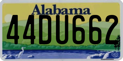 AL license plate 44DU662