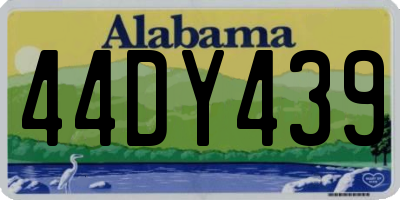 AL license plate 44DY439
