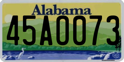 AL license plate 45AO073