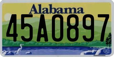 AL license plate 45AO897