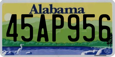 AL license plate 45AP956
