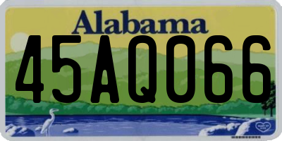AL license plate 45AQ066