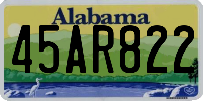 AL license plate 45AR822