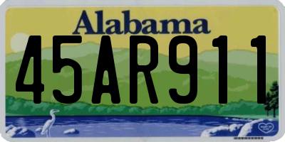 AL license plate 45AR911