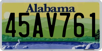 AL license plate 45AV761