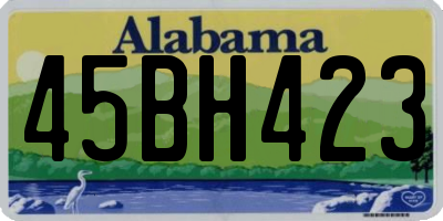 AL license plate 45BH423