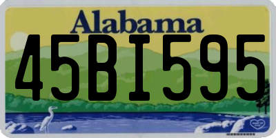 AL license plate 45BI595