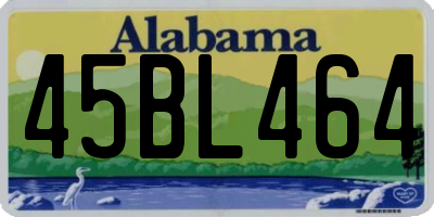 AL license plate 45BL464