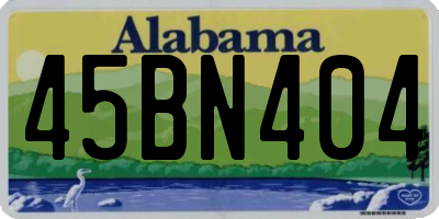 AL license plate 45BN404