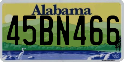 AL license plate 45BN466