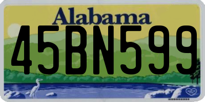 AL license plate 45BN599