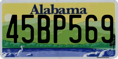 AL license plate 45BP569