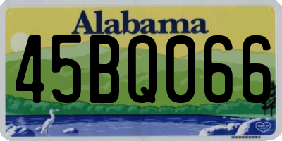 AL license plate 45BQ066