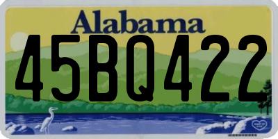 AL license plate 45BQ422