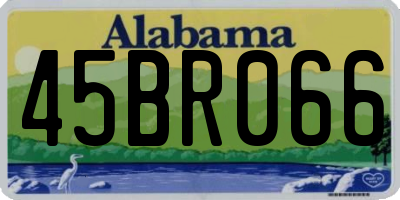 AL license plate 45BR066