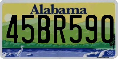 AL license plate 45BR590