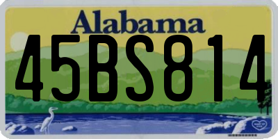 AL license plate 45BS814