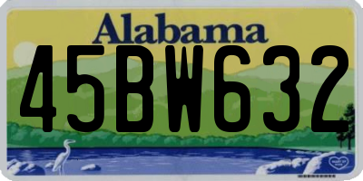 AL license plate 45BW632