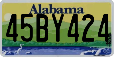AL license plate 45BY424