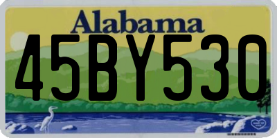 AL license plate 45BY530
